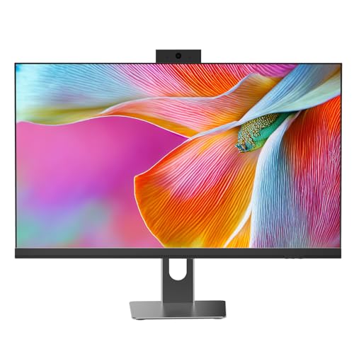 All in One Desktop Computer, 24" Display, i5 CPU Up to 3.3 GHz, 16GB RAM, 256 GB SSD, Privacy Protection Webcam, WiFi 6 + BT 5.3, Win11 Home, Black