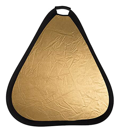 Fotodiox 32in (80cm) 2-in-1 Collapsible Teardrop Reflector Disc - Silver/Gold - color: Silver/Gold, size: 32-Inch