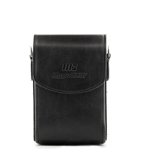 MegaGear MG766 Leather Camera Case with Strap compatible with Canon PowerShot G7 X Mark III, G7 X Mark II, G7 X - Black - color: Black
