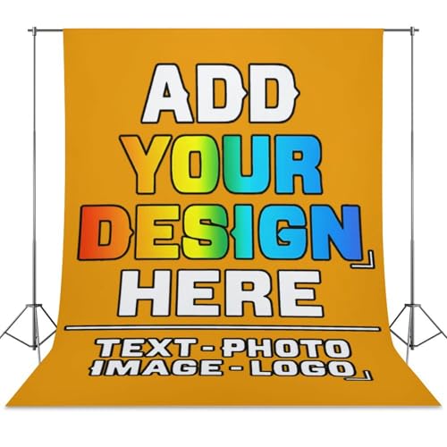 Custom Photography Cloth Design Your Own Photo Logo Text Personalized Backdrops Non-Reflective Non-Penetrating Photoshoot Background Screen Portrait Studio Photobooth Drops 56 X 79 Inches, Croci - color: Croci, size: 56"×79"