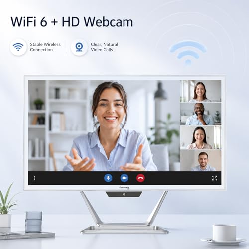 suevery All-in-One Desktop Computer, Core i5 16GB RAM 512GB SSD, HD Webcam Clear Calls,21.5 AIO Gaming pc,1080P Display, WiFi 6, Business All in One for Home Office Daily Use with Keyboard & Mouse