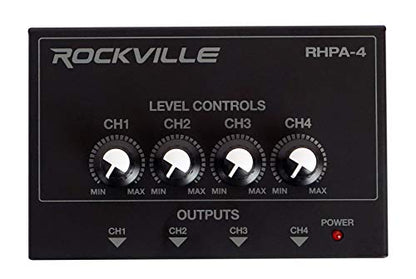 Rockville R-TRACK 2x2 Bundle: USB recording interface 24 Bit 192 kHz, (2) RMC-XLR dynamic mics, (2) PRO-M50 headphones, (2) RTMS21 desktop stands, RHPA4 headphone amp, 3 ft TRS cable, 9-items