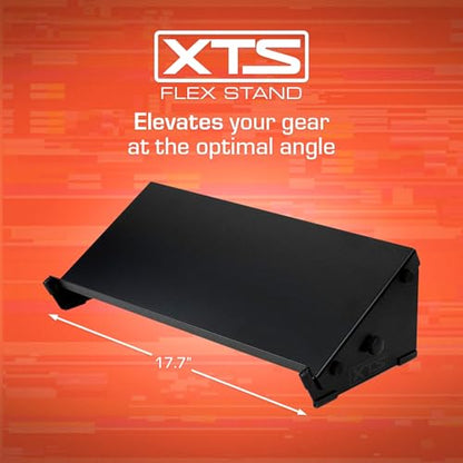 XTS Flex Stand, Desktop Stand with Tray for FX Pedals / Synths / Audio Interfaces / MIDI Controllers, Holds 2-4 Pedals or Machines, 17.7" Width, Fits Digitakt & Digitone / SP-404 MK2 / MPC One & more - size: Flex Stand