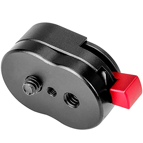 Koolehaoda Mini Quick Release Plate System with 1/4" Screw, Universal | For Camera Tripod, Gimbal, Monopod, Video Monitor, Magic Arm, Flash Bracket, Stabilizer, Compact Lightweight Design - color: Mini Quick Release System