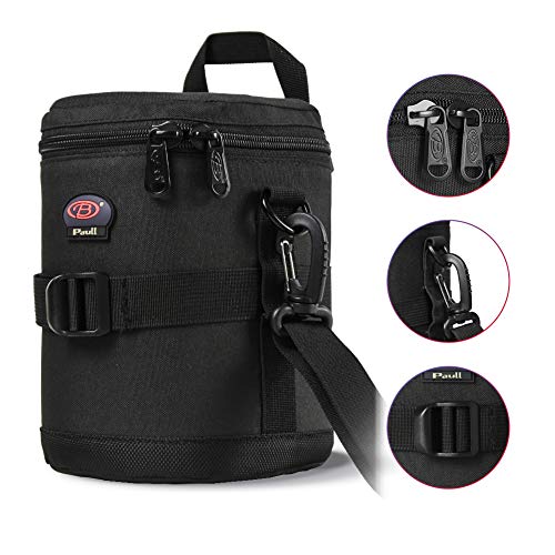 Camera Lens Case DSLR Camera Lens Bag Fits for Canon Nikon Pentax Sony Olympus Panasonic and Other Camera Lens - size: BL-0007