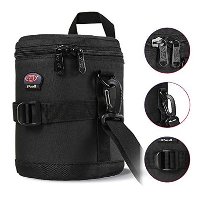 Camera Lens Case DSLR Camera Lens Bag Fits for Canon Nikon Pentax Sony Olympus Panasonic and Other Camera Lens - size: BL-0007