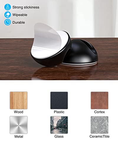 Cable Holder Cable Clips, 14 Packs Multi-Purpose Cable Management Cable Organiser Set for Desk, Audio Cable, Power Cord, USB Charging Cable (Black-14pcs)