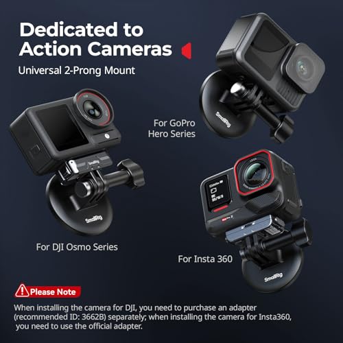 SMALLRIG Magnetic Neck Mount for Action Cameras, Quick Release Chest Mount with Strap, POV Vlogging for GoPro Hero 13/12/11/10/9, for DJI Osmo 360/Nano/Action 6/5 pro/4/3, for Insta360 Ace Pro 2-5360 - style: for Action Camera (Magnetic)