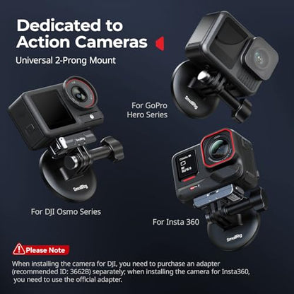 SMALLRIG Magnetic Neck Mount for Action Cameras, Quick Release Chest Mount with Strap, POV Vlogging for GoPro Hero 13/12/11/10/9, for DJI Osmo 360/Nano/Action 6/5 pro/4/3, for Insta360 Ace Pro 2-5360 - style: for Action Camera (Magnetic)