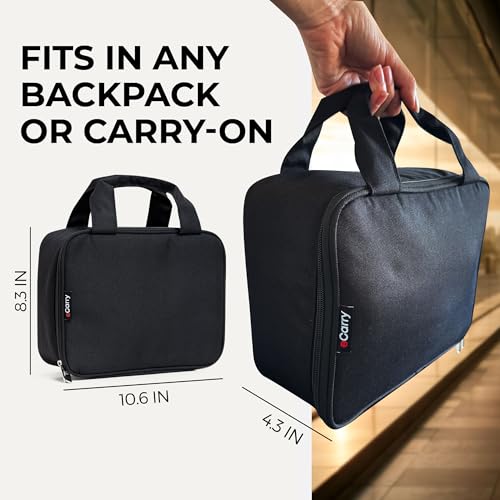 Electronics Organizer Case - Multi-Layer Full Flat Opening With Compartments and Pockets - Cord Organizer for Accessories, Cables, Electronics Travel