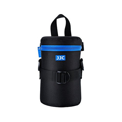 JJC Deluxe Lens Case Pouch for Canon EF 75-300mm f4.5-5.6/EF 24-105mm f4L/EF 16-35mm F4L/RF 75-300mm f4-5.6,Nikon AF-S 24-70mm f2.8/16-35mm f4G/70-300mm f4.5-6.3G & More Lens below 3.15" x 6.1"(D x L) - size: L Size