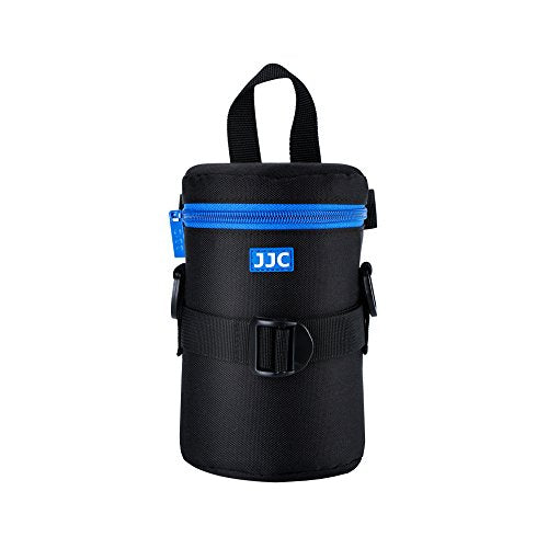 JJC Deluxe Lens Case Pouch for Canon EF 75-300mm f4.5-5.6/EF 24-105mm f4L/EF 16-35mm F4L/RF 75-300mm f4-5.6,Nikon AF-S 24-70mm f2.8/16-35mm f4G/70-300mm f4.5-6.3G & More Lens below 3.15" x 6.1"(D x L) - size: L Size