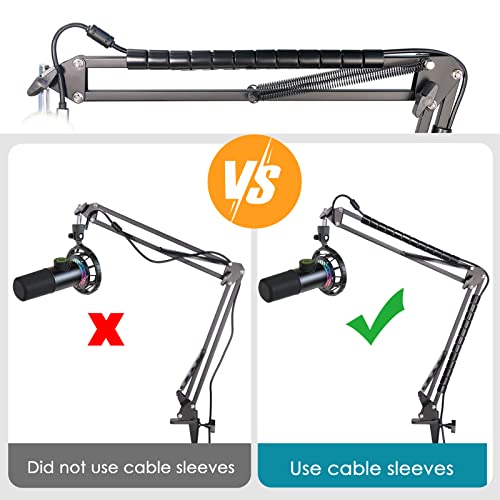 Microphone Boom Arm with Cable Management – Adjustable Scissor Mic Stand Compatible with Fifine K669B/K670/K683A/K658/K688, AmpliGame A6V/A8, AM8 & Other USB/XLR Microphones by YOUSHARES - color: FIFINE 658