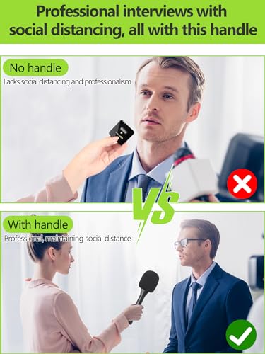 Youshares Interview Microphone Handheld Adaptor for Rode Wireless Go II/Pro/ME, Compatible with Rode Wireless Microphone - color: Mic Handle