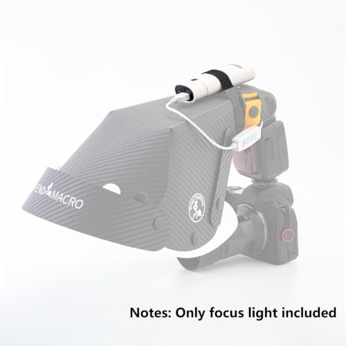 Macro Fill Light for Macro Flash Diffuser Softbox, 5V 10W LED White Diffuser Light, Portable Macro Photography Focus Assist Light for Insect Shooting and Close-Up Video - size: macro light
