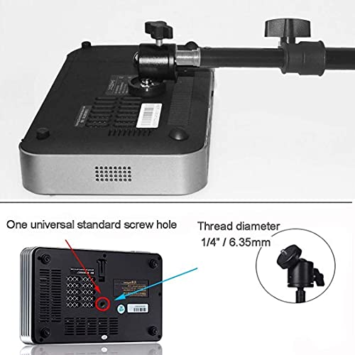 Tripod Stand, Mini Projector Stand,Lightweight Portable Projector Photography Stand Camera Tripod Adjustable Height 20" to 61" Floor Stand Holder, inculded 360° Rotatable Head Ball (Withstand 3pound) - size: 20-60in