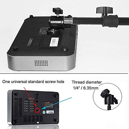 Tripod Stand, Mini Projector Stand,Lightweight Portable Projector Photography Stand Camera Tripod Adjustable Height 20" to 61" Floor Stand Holder, inculded 360° Rotatable Head Ball (Withstand 3pound) - size: 20-60in