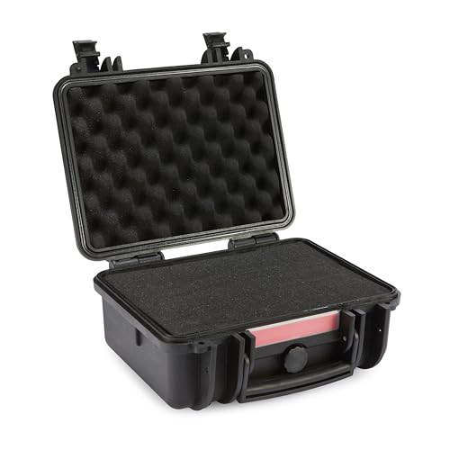 Amazon Basics Hard Camera Case, Small, Black, Solid, 12"L x 11"W x 6"H - size: Small