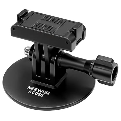 NEEWER Adhesive Base Mount Kit Compatible with DJI Osmo Nano/Osmo 360/Action 6 5 Pro 4 3, Magnetic Quick Release Adapter Stand Bracket Action Camera Accessories for POV Video Recording, AC058 - style: AC058