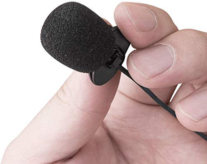 Akingdleo 2 pcs Portable Lapel mic 3.5mm Audio Compatible with Voice Amplifiers S6