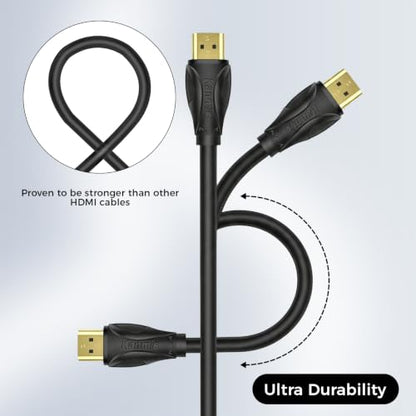 4K HDMI Cable 40ft, High Speed 2.0 Cables &4K@60Hz 2K 1080P, High Speed Gold Plated Connectors hdmi Cord, Compatible with PlayStation Arc PS3 PS4 PC HDTV - size: 40FT