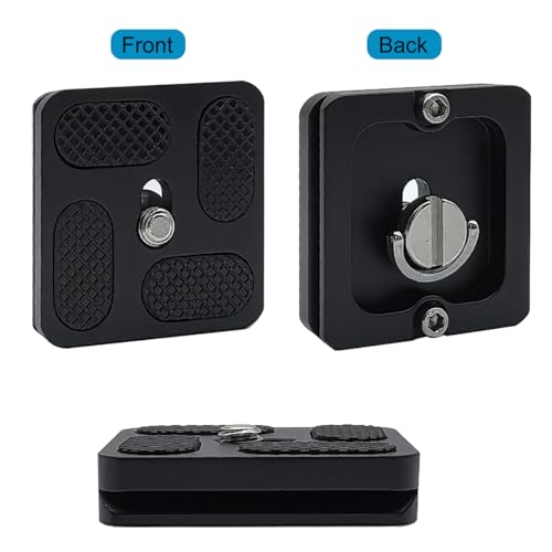 PU-40 40mm Universal Quick Release Plate with 1/4" Screw, Arca-Swiss Compatible Slide-in QR Plate for DSLR Camera, Mini Tripod & Ball Head - size: 40 MM*38 MM