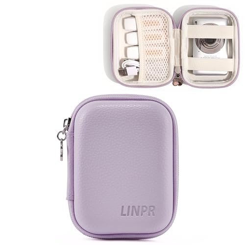 Digital Camera Case for CAMKORY, KODAK PIXPRO FZ45/FZ55, Canon IXUS 285 HS, Lecran, Small Travel Compact Camera Holder with Mesh Pocket for Accessories SD Card (Purple) - color: Purple