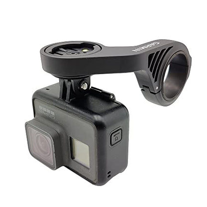 Cestbon Mount Combo Adapter for Garmin Edge Compatible with Camera or Headlight, Quick Release Out-Front Mount Extended Universal Adapter - color: extended adapter