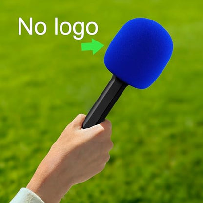 Windscreen for DJI/Rode/Hollyland Wireless Microphone Handheld Handle Blue Stand Windshield - color: Blue