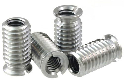 Stainless Steel 1/4"-20 Female to 3/8"-16 Male Convert Screw Adapter (4pcs, 18.5mm) - color: 4pcs, size: 18.5mm