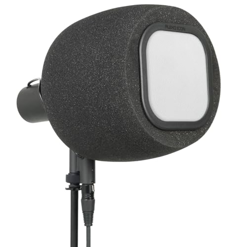 Soundbox 7B Top Address Recording Isolation Booth - Portable Microphone Shield with Replaceable Pop Filter for Studio Quality Vocals, Podcasting. Compatible with SM7B, MV7 (Metal Pop Filter) - color: Metal Pop Filter