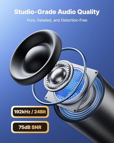 BOYA CM40 Computer USB Microphone for PC, Laptop, Mac & Phones with 192kHz/24-Bit, ENC Noise Cancellation, 0–30 dB Gain, One-Touch Mute, Headphone Monitoring, Gooseneck Microphone for Gaming Podcast
