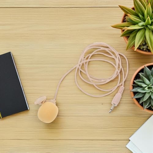 VICASKY Portable Lavalier Condenser Microphone with 3.5mm Plug, Mini Clip-on Noise Canceling Mic for Computer, Online Meetings, Video Recording, and Vlog Use