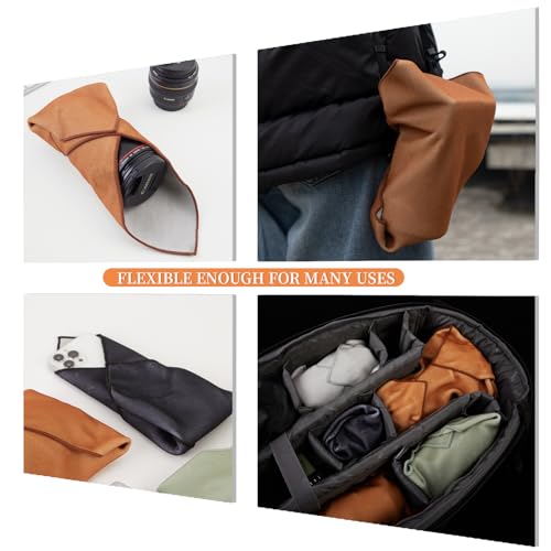 Camera Protective Wrap, 2 Pack Lens Protector, Magic Self-Adhesive Cloth for DSLR/Camera Lens/Phone/Accessories, 17.7'' * 17.7