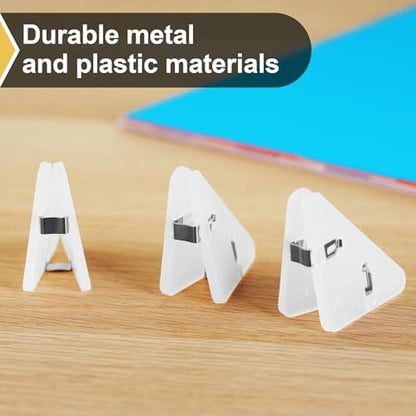 Background Support Equipment 2PCS L-Bracket and 2PCS Paper Clips (4PCS Triangle Backdrop Paper Clips) - size: 4PCS Triangle Backdrop Paper Clips