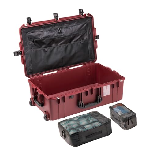 Pelican Air 1595 Travel Case - Large Hard Case Luggage - Suitcase with Wheels (Red) - color: Red, size: 1595 Travel Case