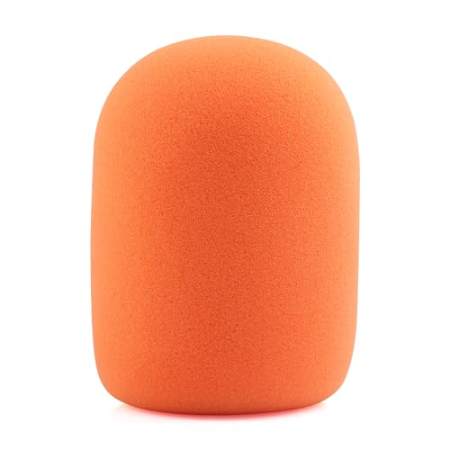 LEFXMOPHY Windscreen for MAONO PD400X Microphone Pop Filter, Mic Wind Screen Orange Foam Cover - color: Orange