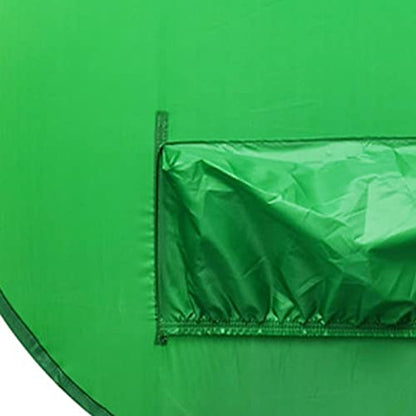 Portable Green Screen Chair Background for Video Chat, 142cm Light Absorbing Fabric, Thicker Frame Design, Elastic Cover, Folding and Portable