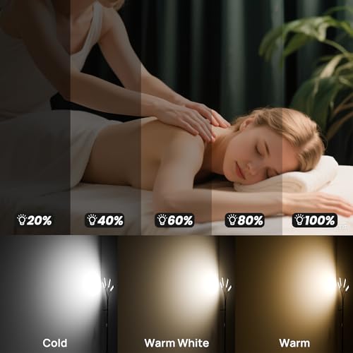 Four Arms LED Light for Photography,Esthetician Light for Lash Extensions with Phone Holder/Floor Lamp/Lash Light for Makeup/Tattoo/Selfie/Video Recording/Photography/TikTok/YouTube/Live Stream
