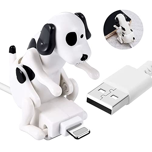 Funny Dog Fast Charger Cable - Portable Stray Dog Toy Smartphone USB Charging Cable for iPhone Type-C Various Models Phones - color: White, size: IOS