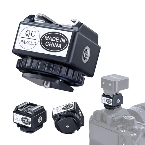 Flash hot Shoe C-N2 Hot Shoe Riser, hot Shoe Converter to Flash hot Shoe Base, Universal and Compatible with zeniko ZF04 ZF08 Ulanzi F12 Godox im20 im30 and telephoto Lens