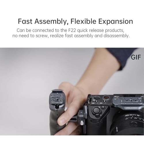FALCAM F22 Cold Shoe Three Position Dual-Head Quick Release Plate with Dual-Side F22 Quick Release Mount