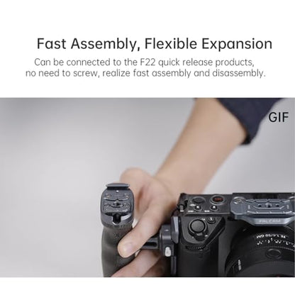 FALCAM F22 Cold Shoe Three Position Dual-Head Quick Release Plate with Dual-Side F22 Quick Release Mount