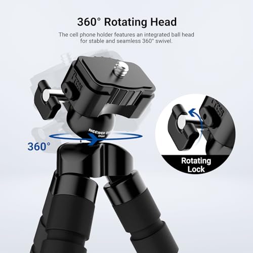 NEEWER Basics Flexible Phone Tripod, Mini Small Octopus Desk Stand Holder, Vlog Selfie Stick for Cell Phone Camera Compatible with iPhone GoPro DJI Insta 360 Action Camera for Video Recording, TP001 - style: TP001