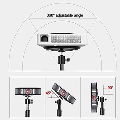 Coret Mini Projector Stand, Portable Camera Holder with 360 Rotatable Head, Adjustable Height 26-60in - size: 26-60in