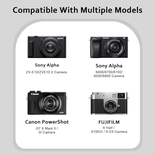 XANAD Hard Case for Sony a6400/a6700/a6100/a6000/a5000/a5100/ZV-E10/ZVE10 II or Fujifilm X100VI / X100V Digital Camera (Black) - color: Black