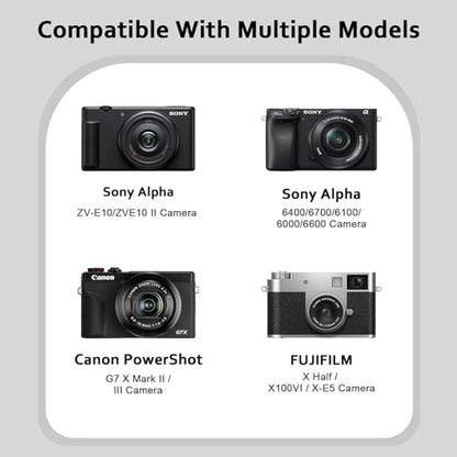 XANAD Hard Case for Sony a6400/a6700/a6100/a6000/a5000/a5100/ZV-E10/ZVE10 II or Fujifilm X100VI / X100V Digital Camera (Black) - color: Black