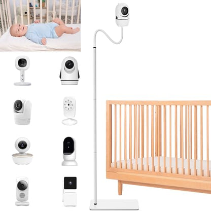Baby Monitor Floor Stand Holder Mount for Hellobaby HB6550 HB65/HB66/HB248, Nanit Pro & Flex Stand, Momcozy,VTech VM901/VM819/RM7764 Baby Camera Monitor,Adjustable Height Flexible Baby Monitors Holder - size: Floor Stand Mount