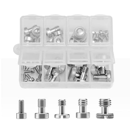 SMALLRIG Camera Screws Stainless Steel Screw Set 35 Pcs (1/4"-20, 3/8"-16, M2.5, M3), Suitable for Cameras, Cages, Handles, with Portable Storage Case - 6389 - size: 35 Pcs
