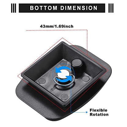 Weewooday 2 Pieces 43mm Tripod Mounting Plate Tripod Quick Release Plate Camera Mounting Adapter Parts Replacement for Photography Equipment Camera Mount